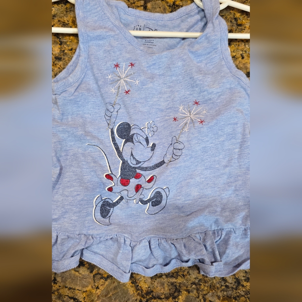 Blue Minnie Mouse Graphic T-Shirt